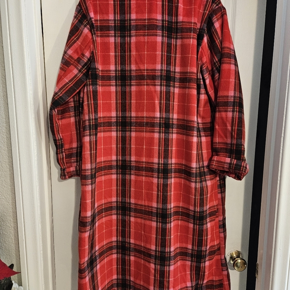 Old Navy Red Plaid Coat Size L - Picture 2 of 7